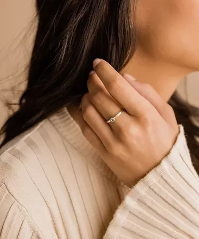 Кольцо Безель, Аквамарин