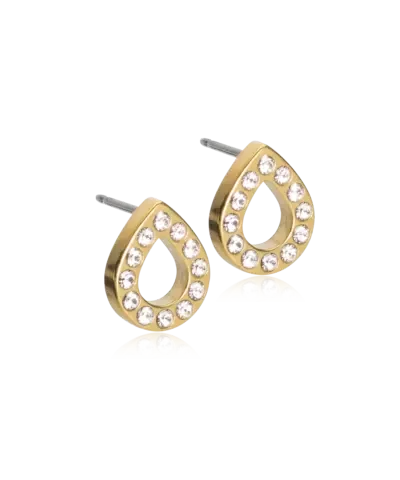 Серьги Сверкающая Капля, Кристалл