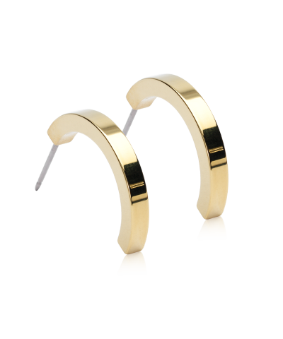 Серьги Подвеска Плейн Полукольцо 20 мм