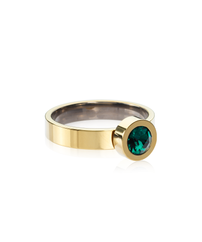 Кольцо Гранд Безель, Изумруд