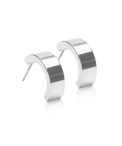 Серьги Подвеска Плейн Гранд Полукольцо 15 мм