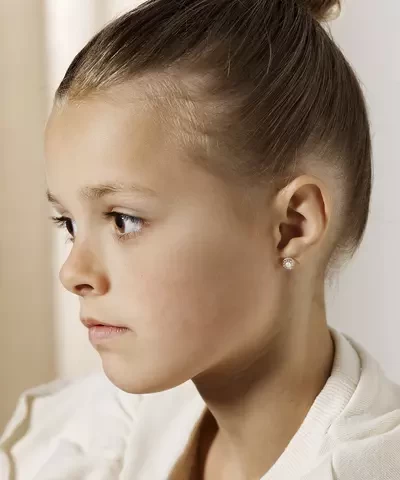 Серьги Мерцающий Ореол Жемчуг, Белый