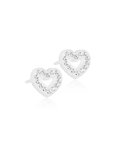 Серьги Сияющее Сердце Полое, Кристалл