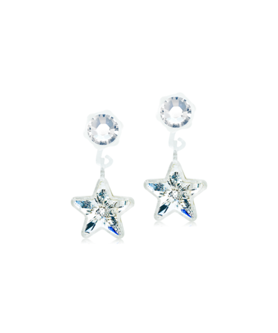 Серьги Подвеска Звезда, Кристалл