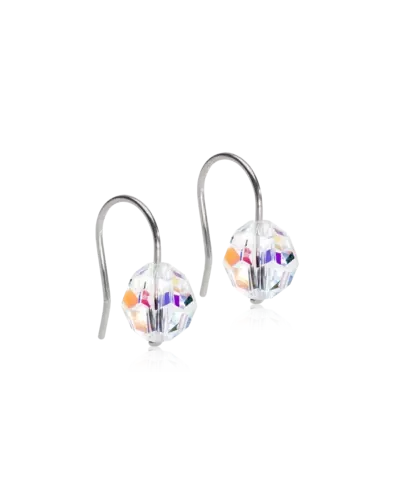 Серьги Подвеска Бусина, Перламутровый