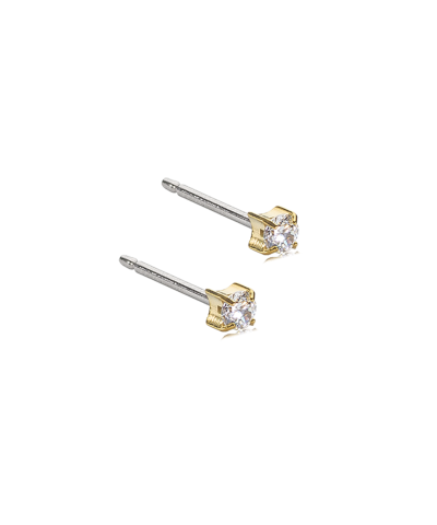 Серьги Тиффани 3 мм, Белый