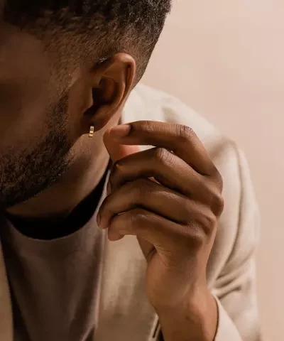 Серьги Подвеска Плейн Полукольцо 10 мм