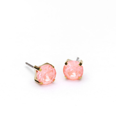 Серьги Тиффани 7 мм, Коралл