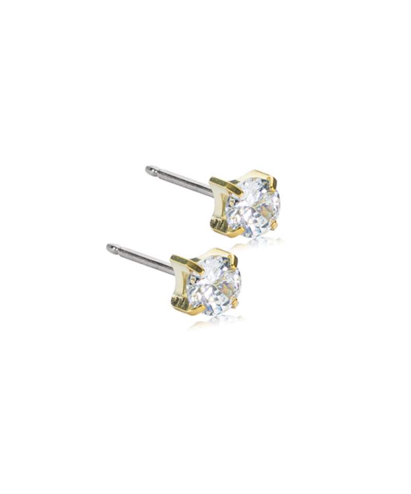Серьги Тиффани 5 мм, Белый