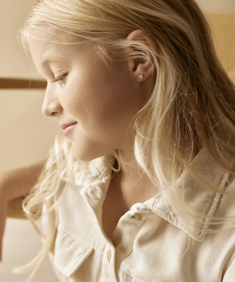 Серьги Тиффани 5 мм, Белый