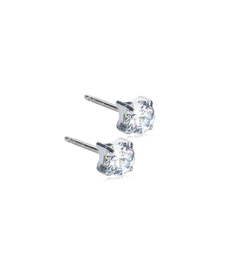 Серьги Тиффани 5 мм, Белый