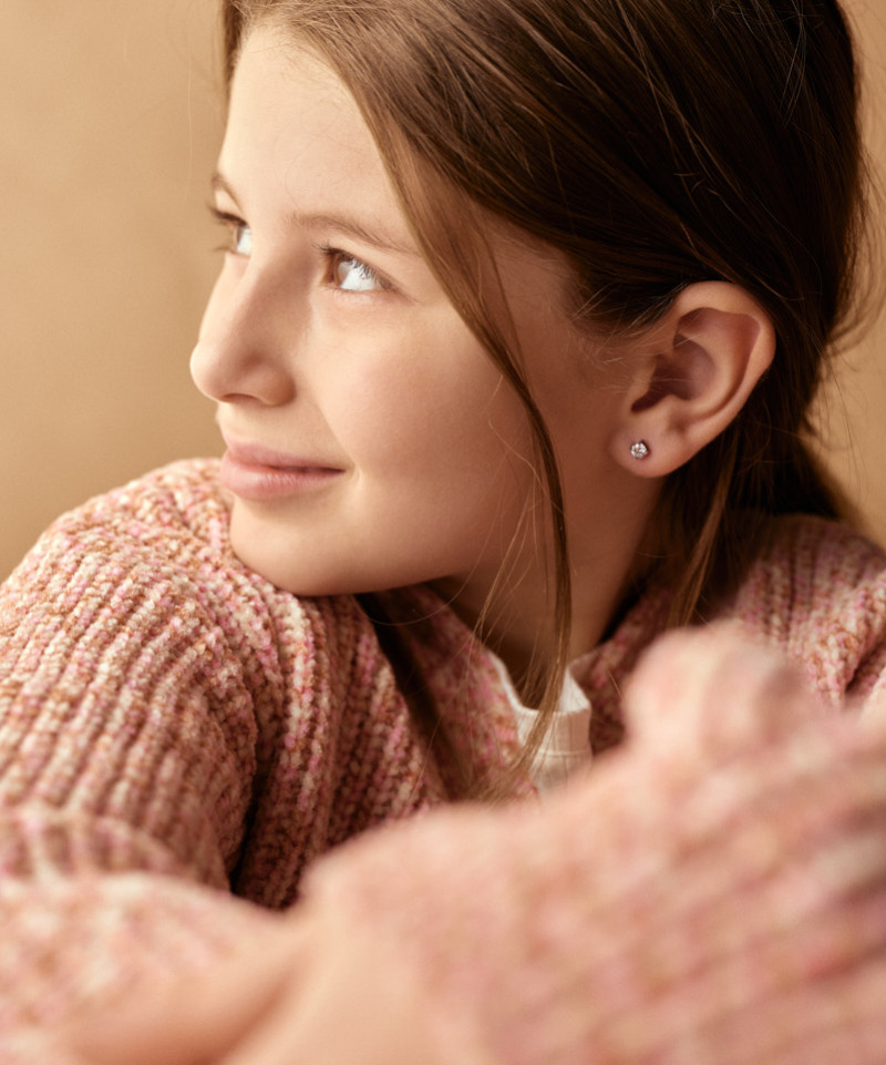 Серьги Тиффани 5 мм, Белый