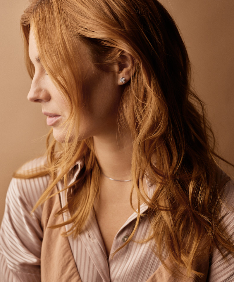 Серьги Тиффани Эдж, Белый