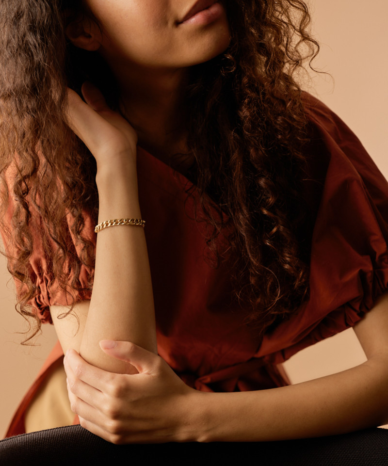 Браслет Гранд Курб Линк 15,5-19 см